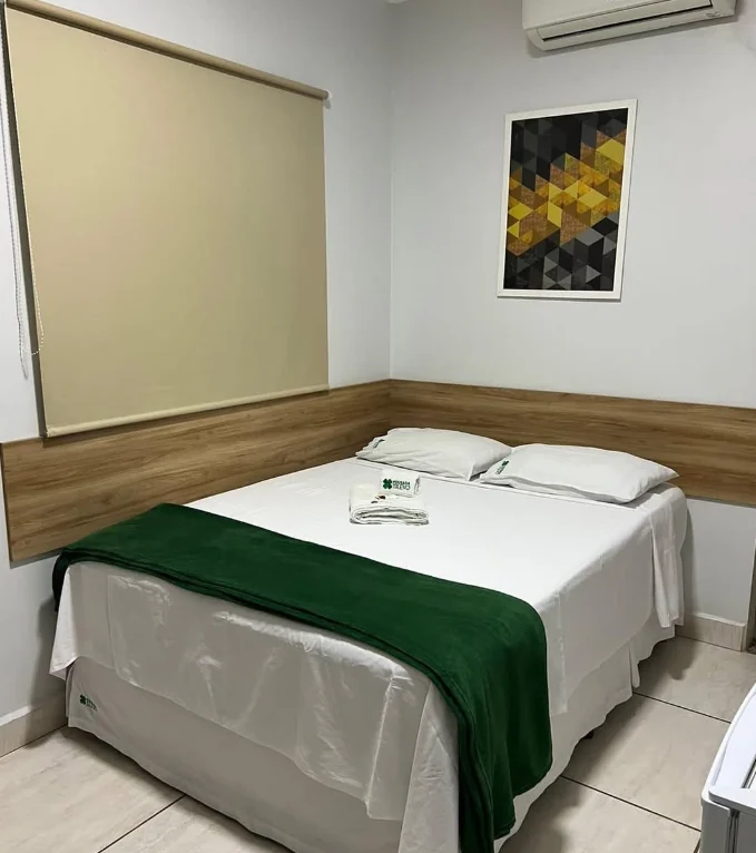 Quarto de casal do Hotel Trevo Caruaru