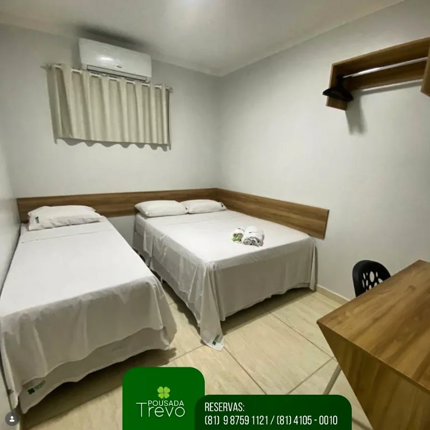 Quarto família ou triplo do Hotel Trevo Caruaru